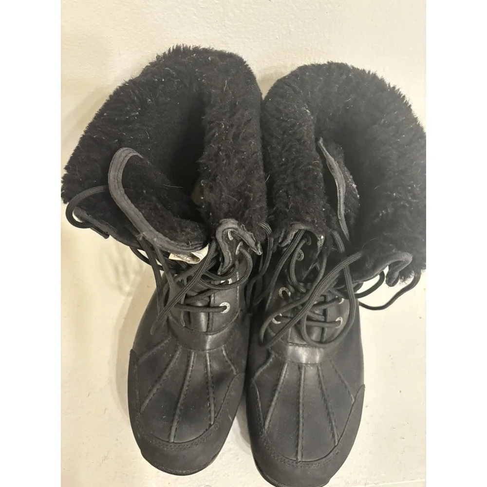 [5521-BLK] Men UGG Butte Coldweather Waterproof Boots Black Size 10